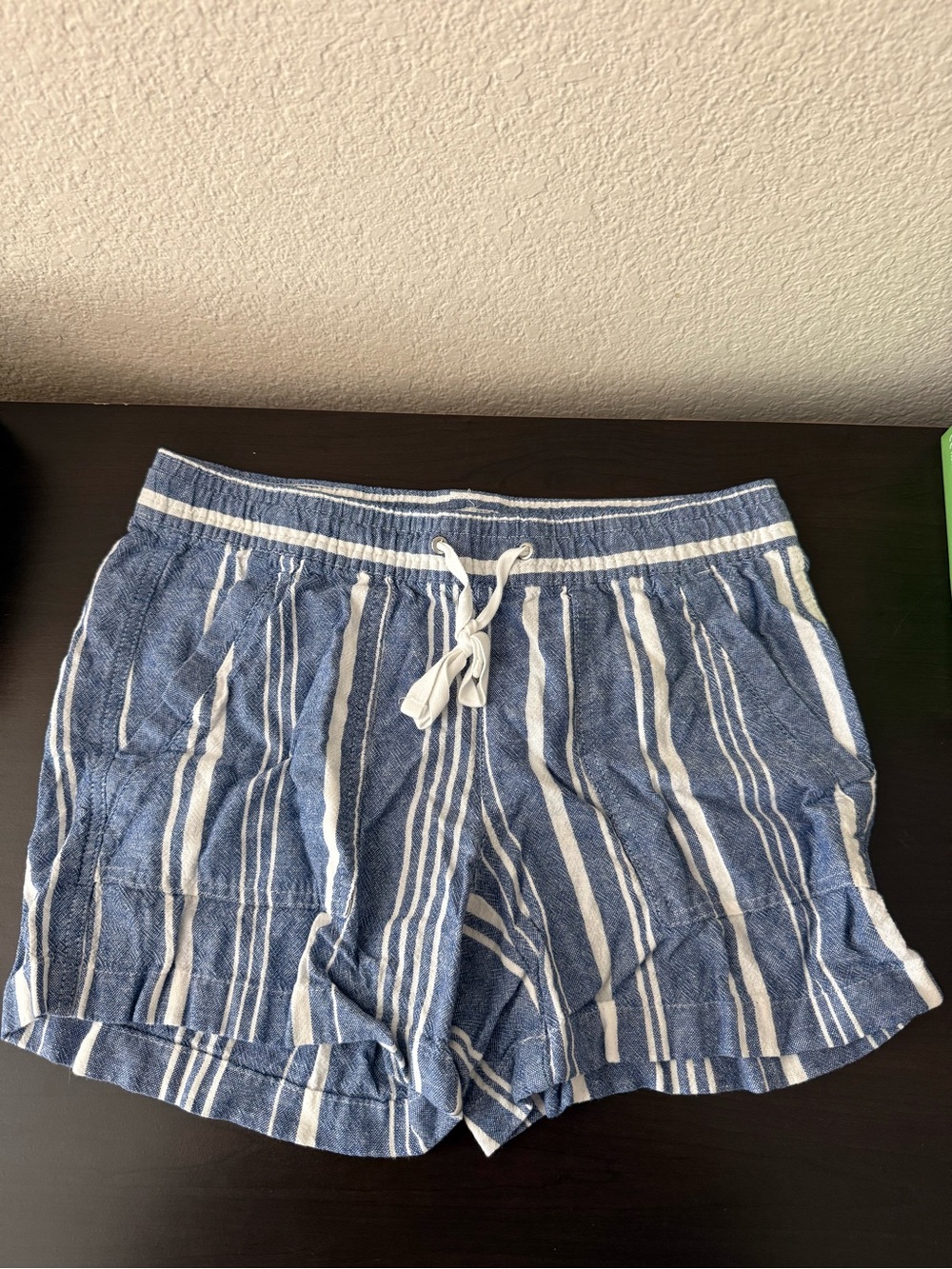 Nautica Women’s Blue Striped Drawstring Shorts